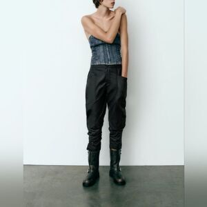 NWT Zara Women’s Waxed Pants
Size Small Black